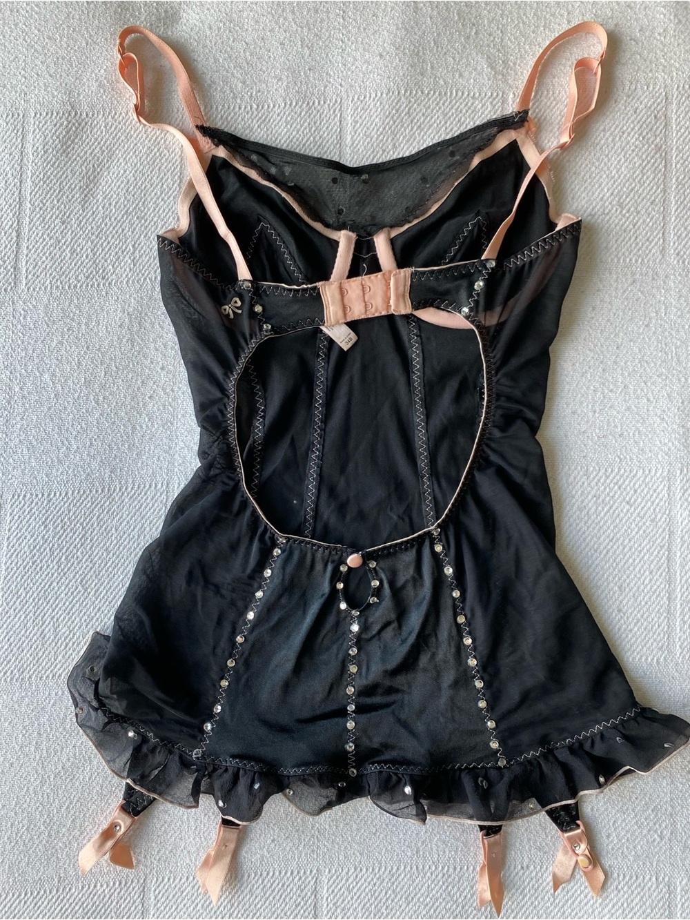 Victoria's Secret Vintage Y2K  "Sexy Little Things" garter slip Bustier 34B - Picture 9 of 15